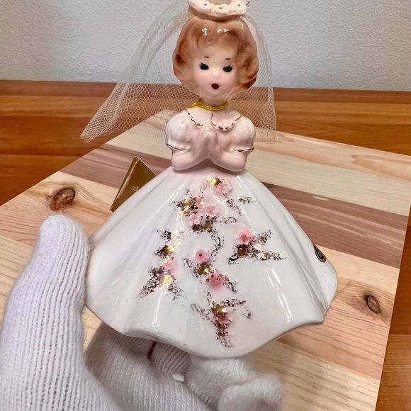 Vintage 1950s Josef Originals First Communion Figurine Girl, Vintage Dolls - Picture 2 of 8
